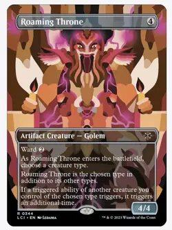 Roaming Throne (Borderless) R The Lost Caverns of Ixalan 344 NM - Image 1