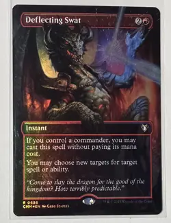Deflecting Swat (Borderless) FOIL Commander Masters MINT (508690) ABUGames - Image 1