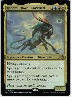Foil Hinata, Dawn-Crowned 222 Kamigawa: Neon Dynasty R - Image 1