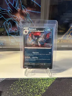 Zoroark #062/086 SV: White Flare - Pokemon Stamp STAMPED PROMO - COSMOS HOLO - Image 1