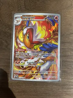 Pokemon TCG Infernape Illustration Rare Holo Card 173/167 Twilight Masquerade - Image 1