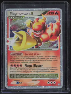 2007 Pokemon Diamond & Pearl Mysterious Treasures #123 Magmortar Lv. X - Image 1