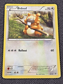 2013 Pokemon, Kalos Starter Set, #29/39 Bidoof LP/NM -- L5 - Image 1