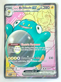 Iono’s Bellibolt ex SVP 194 Black Star Promo Journey Together Pokemon Near Mint - Image 4
