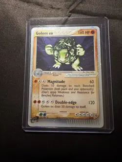 Pokemon TCG EX Dragon Golem EX 91/97 Ultra Rare Holo [Heavy Play With Crease] - Image 1