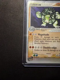Pokemon TCG EX Dragon Golem EX 91/97 Ultra Rare Holo [Heavy Play With Crease] - Image 3