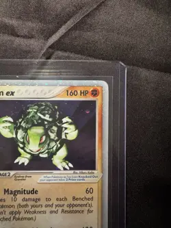 Pokemon TCG EX Dragon Golem EX 91/97 Ultra Rare Holo [Heavy Play With Crease] - Image 5