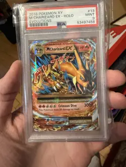2016 POKEMON XY EVOLUTIONS #13/108 M CHARIZARD EX PSA 9 - Image 1