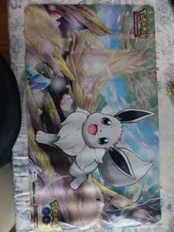 Pokemon Eevee Playmat - Pokemon Go - Radiant/Shiny Eevee - New - Standard Size - Image 1