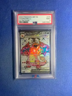 2023 POKEMON OBF EN-OBSIDIAN FLAMES ULTRA RARE #215 CHARIZARD EX PSA 9 - Image 1
