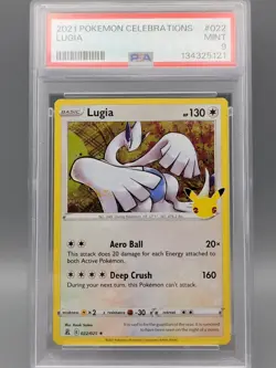 2021 POKEMON CELEBRATIONS #022 LUGIA PSA 9 - Image 1