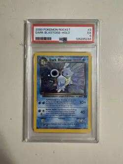 2000 Pokemon Team Rocket Dark Blastoise Holo - PSA 5 (Excellent Condition) - Image 1