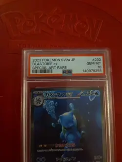 2023 Pokemon JP SV2a 151 Blastoise EX Special Art Rare PSA 10 - Image 4