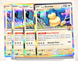 Pokemon TCG SV09 Journey Together Hop's Snorlax 117/159 Rare x4 Playset - Image 1