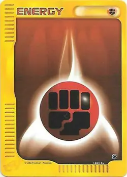 Fighting Energy 160/165 Expedition Common Moderate Play MP Pokemon - Image 1