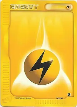 Lightning Energy 163/165 Expedition Non Holo Moderate Play MP Pokemon DNA GAMES - Image 1