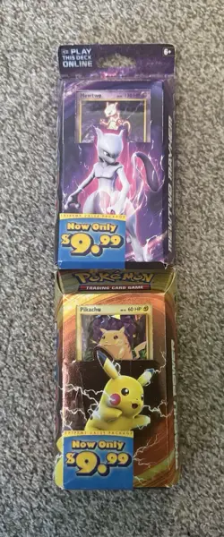 Set of 2 Pokemon XY Evolutions Theme Deck MEWTWO/ PIKACHU -Factory Sealed- - Image 1