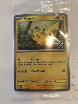 Pikachu 25/165 (Holiday Calendar) Stamped Pokemon Scarlet & Violet 151 [SEALED] - Image 1