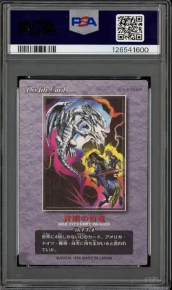 1999 Yu-Gi-Oh! Bandai Duel Scene Collection Blue-Eyes White Dragon PSA 9 MINT - Image 2