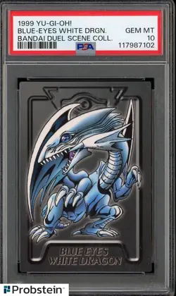 1999 Yu-Gi-Oh! Bandai Duel Scene Collection Blue-Eyes White Dragon PSA 10 - Image 1