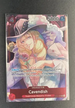 One Piece TCG - Cavendish (Box Topper) OP01-008 - Romance Dawn - English - Image 1