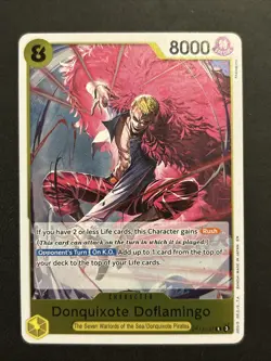 Donquixote Doflamingo OP12-107 R Foil Legacy of the Master One Piece English NM - Image 1