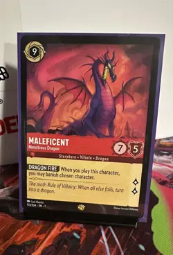 Maleficent Monstrous Dragon 113/204 Legendary Non-Foil Disney Lorcana - Image 1