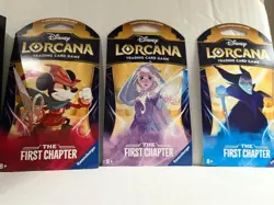 Disney Lorcana: The First Chapter Sleeved Booster Packs. Three Packs. - Image 1