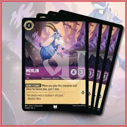 Disney Lorcana TCG: MERLIN Goat x4 Uncommon Rise of the Floodborn - Image 1