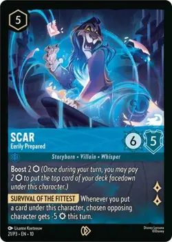 1x Scar - Eerily Prepared - Cold Foi NM Eng Lorcana - Disney Lorcana Promo Cards - Image 1