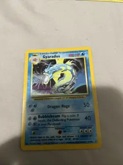 Pokemon TCG Gyarados Base Set Holo Rare Card 6/102 LP Condition - Image 1