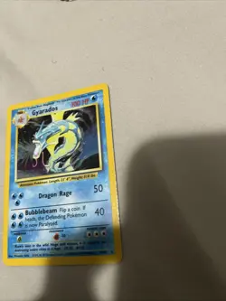 Pokemon TCG Gyarados Base Set Holo Rare Card 6/102 LP Condition - Image 3