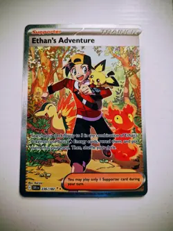 Pokemon Card Ethan's Adventure 236/182 Destined Rivals Full Illustration. - Image 1