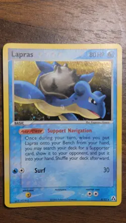 Lapras Holo Rare 8/92 ex Legend Maker Pokemon TCG Card - Image 3