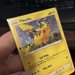 Pokemon 25th Anniversary Pikachu Holo - General Mills Promo Pokemon Card Mint - Image 3