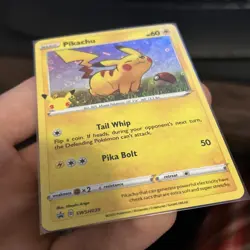 Pokemon 25th Anniversary Pikachu Holo - General Mills Promo Pokemon Card Mint - Image 4