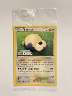 Pokemon Snorlax Build-A-Bear Workshop Promo Card 080/106 - Sealed - Image 1