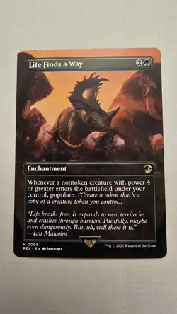 Life Finds a Way (Borderless) Universes Beyond: Jurassic MTG LP 0005 - Image 1