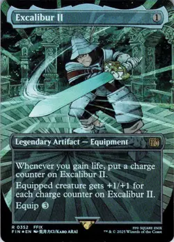 MTG Excalibur II (Borderless) (352) | NM Foil | Final Fantasy {FIN} - Image 2