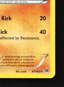 Hawlucha 87/162 LP BREAKthrough English Pokemon Card TCG - Image 3