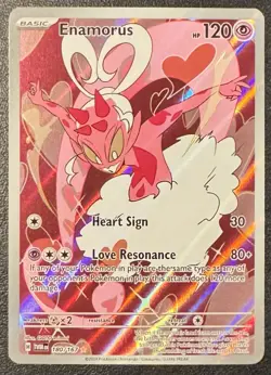Enamorus 180/167 SV06: Twilight Masquerade Holo Illustration Rare Pokemon TCG NM - Image 1