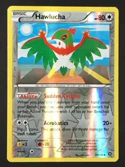 Pokemon TCG Hawlucha 97/114 XY Steam Siege Reverse Holo Uncommon LP - Image 1