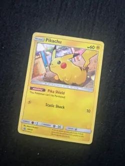 Pikachu - SM157 - Pokemon Sun & Moon Promo Holo Rare Card SWIRL - Image 1