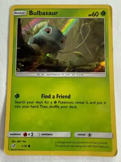 Bulbasaur 1/18 Detective Pikachu Holo 2019 Pokemon Card - Image 1