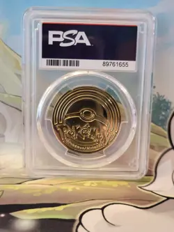 Pokemon Zamazenta 2020 Premium Collection Gold Graded Coin PSA 9 - Image 2