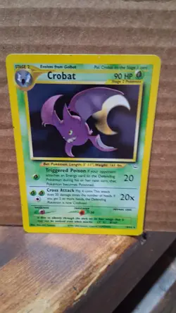 Pokemon TCG Neo Revelation Crobat Unlimited Holo Rare Card 4/64 2000 EX Vintage - Image 2