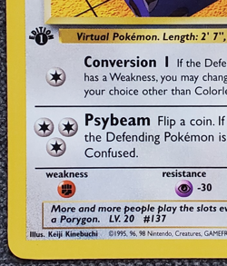 1st Edition Porygon - Team Rocket - #48/82 - Vintage Pokemon Card 2000 WOTC - Image 5