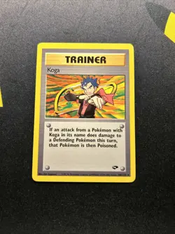 Koga 106/132 NM/LP -Vintage Rare Pokemon Card- Gym Challenge (7q) - Image 1