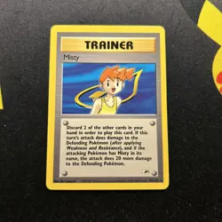 Misty 102/132 NM/LP -Vintage Rare Pokemon Card- Gym Heroes (7q) - Image 1