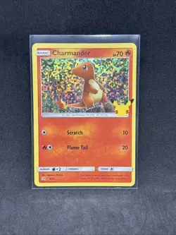 Charmander 2021 Pokemon McDonald's 25th Anniversary Holo Promo 9/025 NM MINT - Image 1